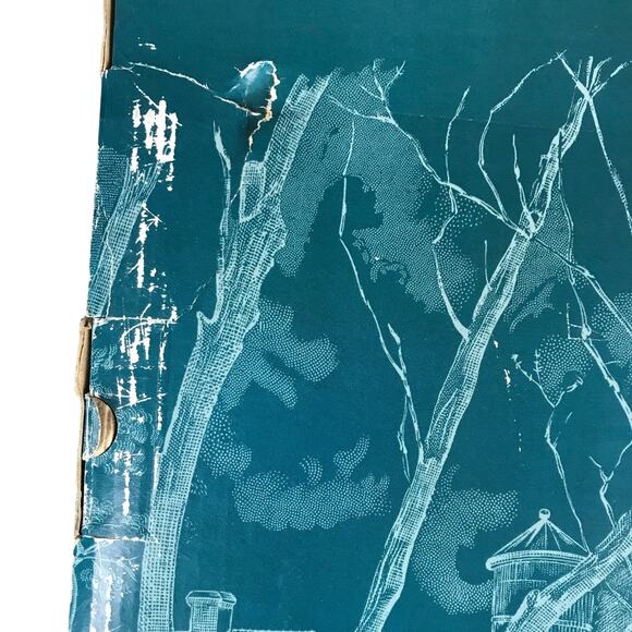 Johnson Bros Friendly Village 3D Embossed Turkey Platter 18.5” Large 90s In Box - Picture 11 of 11